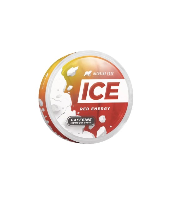150mg Ice Range Red Energy Caffeine Pouches - 20 Pouches