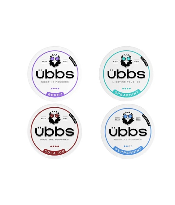 11mg Ubbs Strong Nicotine Pouches Bundle 40 Cans (40 Cans For The Price 30 Cans)