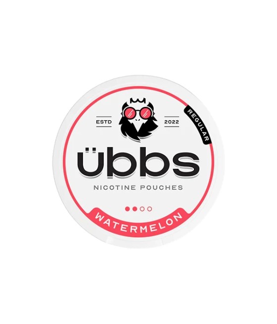 6mg Übbs Watermelon Regular Strength Nicotine Pouches - 20 Pouches