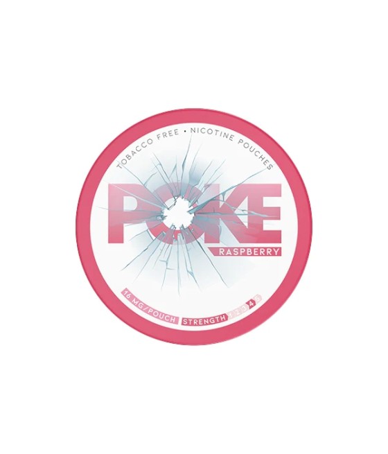 16mg Poke Raspberry Nicotine Pouches - 20 Pouches