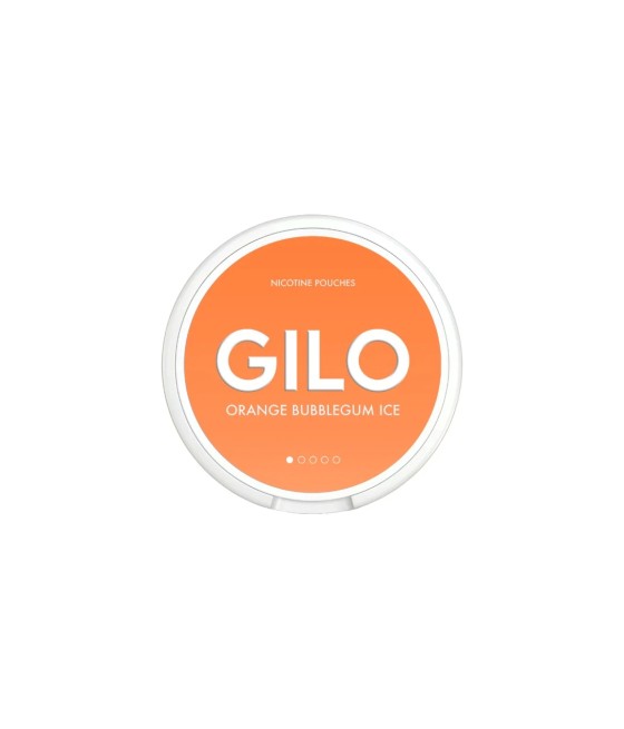 4mg GILO Nicotine Pouches Orange Bubblegum Ice - 20 Pouches (Buy 1 Get 1 Free)