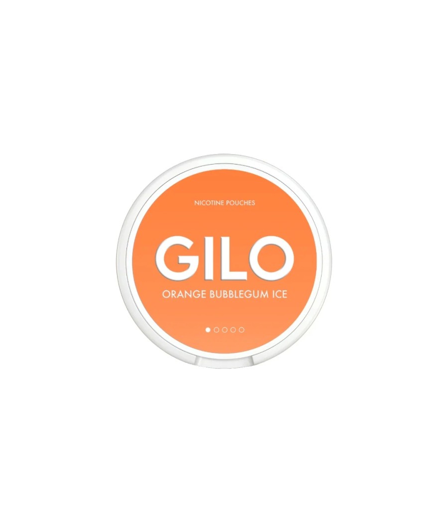 4mg GILO Nicotine Pouches Orange Bubblegum Ice - 20 Pouches (Buy 1 Get 1 Free)