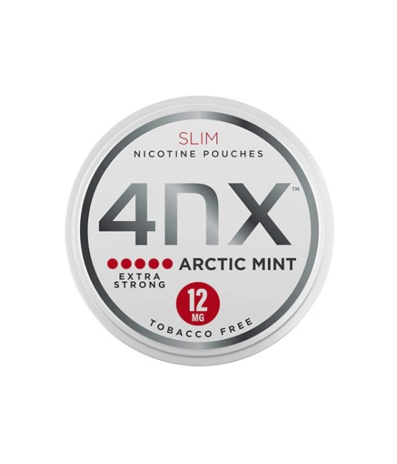 4NX 12mg Arctic Mint Slim Nicotine Pouches 20 Pouches