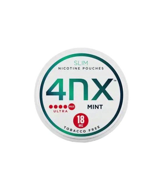 4NX 18mg Mint Slim Nicotine Pouches 20 Pouches