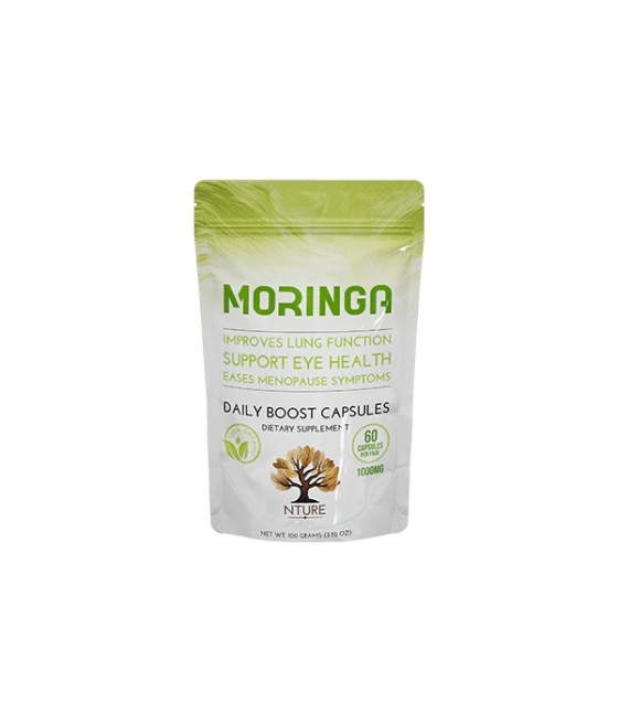 NTURE 1000mg Moringa Capsules - 60 Caps