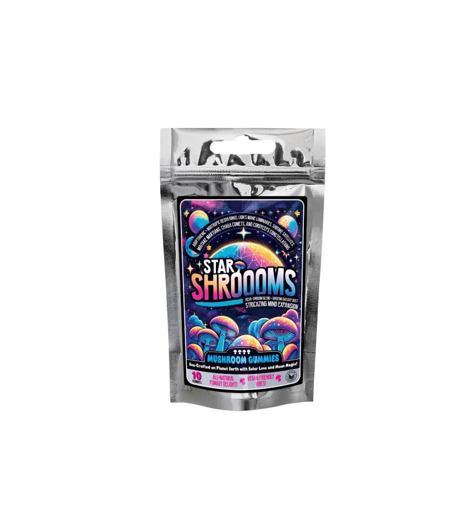 Innooova Starshroooms Nootropic + Adaptagenic Mushroom Gummies Full Pack - 10 Gummies Innooova Starshroooms Nootropic + Adaptagenic Mushroom Gummies Full Pack - 10 Gummies