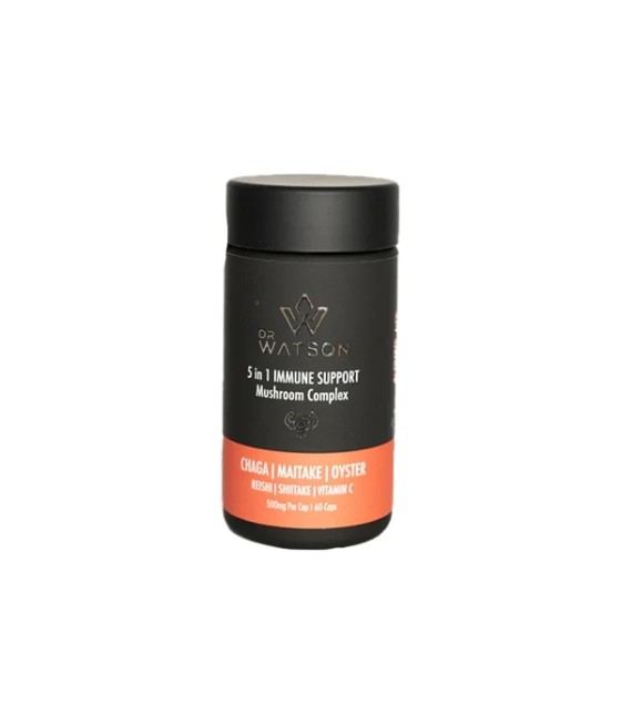 Dr Watson 5 in 1 Immune Support Mushroom Complex Capsules - 60 Capsules