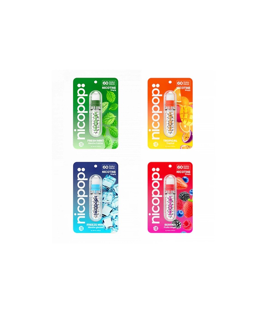 Nicopop 8mg Nicotine Pearls - 60 Pearls