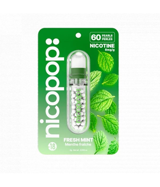 Nicopop 8mg Nicotine Pearls - 60 Pearls