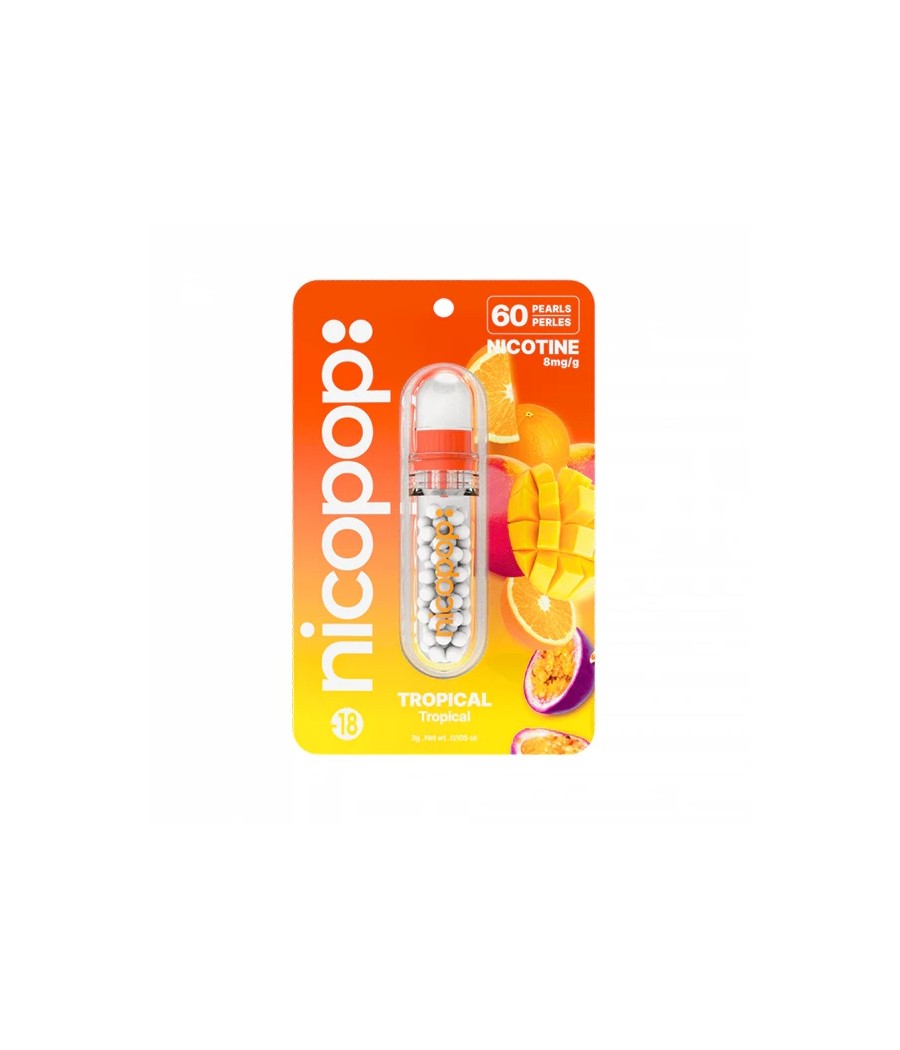 Nicopop 8mg Nicotine Pearls - 60 Pearls