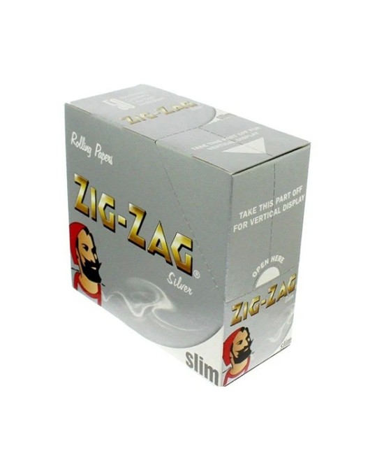 50 Zig-Zag Silver King Size Slim Rolling Papers