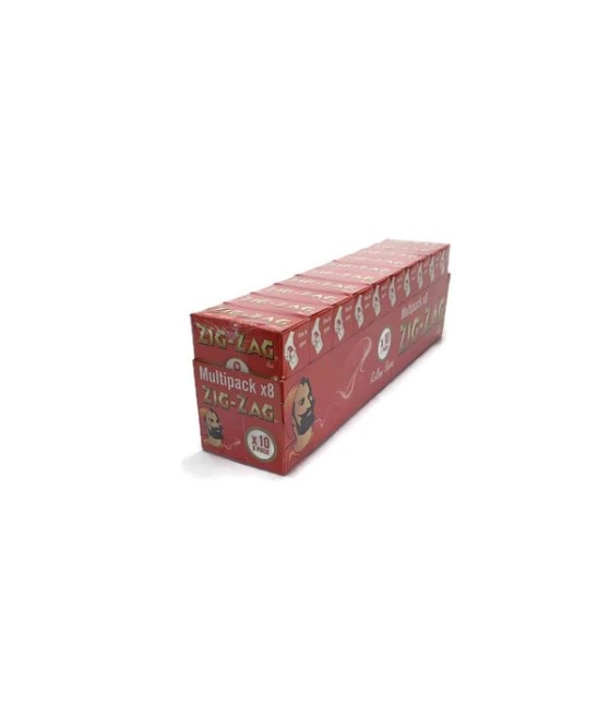 8 Booklet Zig-Zag Red Regular Size Rolling Papers - Pack of 10