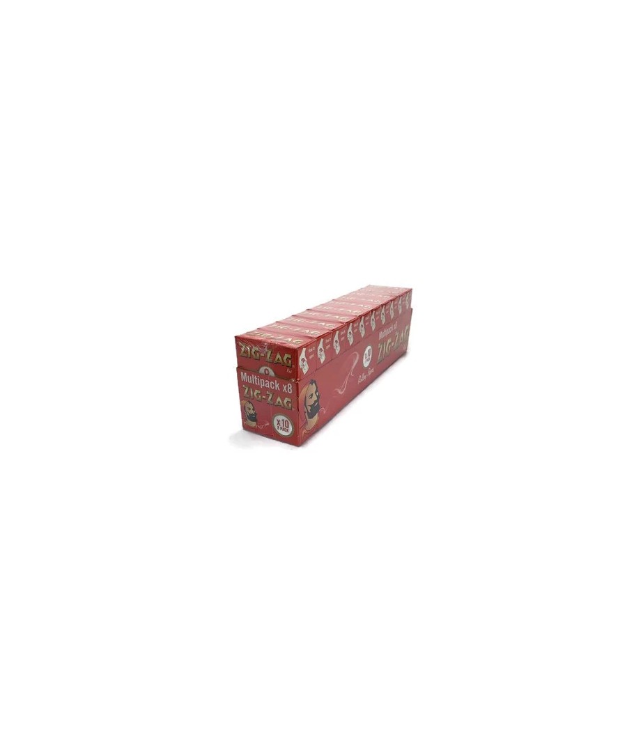 8 Booklet Zig-Zag Red Regular Size Rolling Papers - Pack of 10