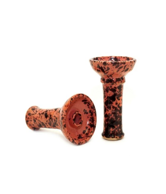 Khalil Maamoon Large Printed Clay Funnel Head Shisha Bowl
