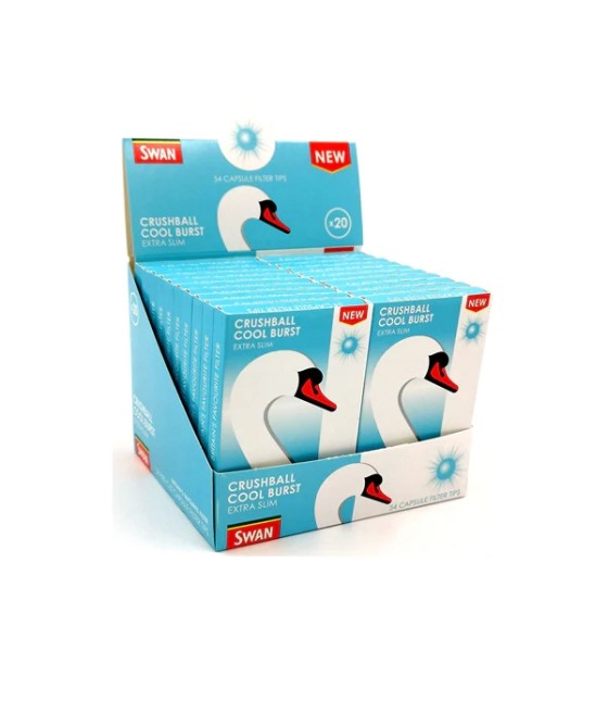 20 Swan Crushball Cool Burst Extra Slim Filter Tips