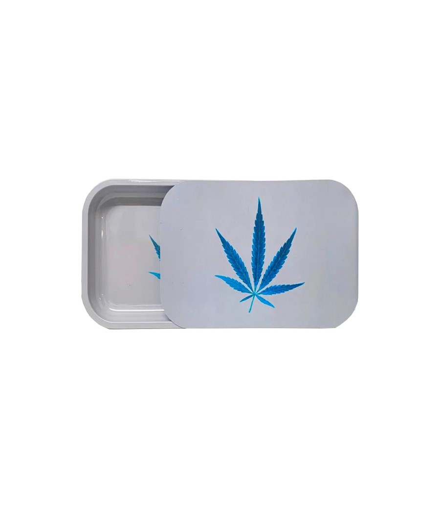 Large Mixed Design Magnetic Metal Rolling Trays with Lid
