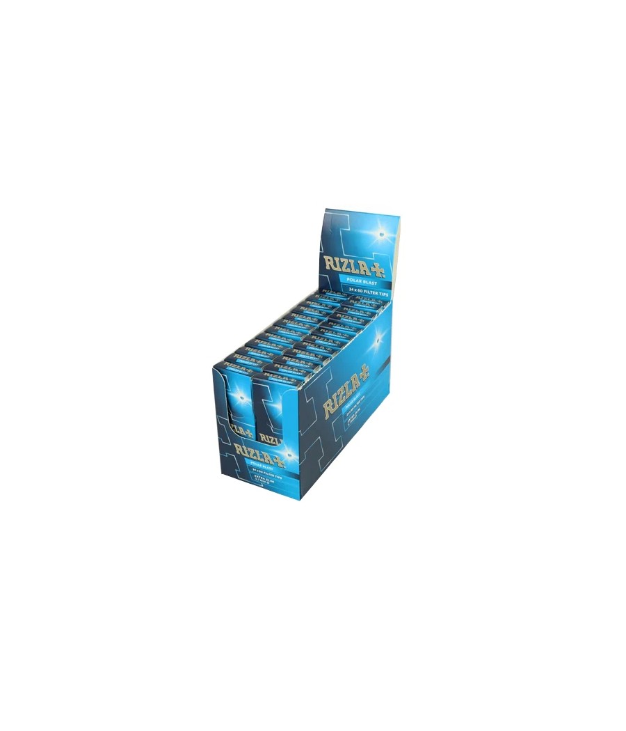 24 Rizla Polar Blast Extra Slim Crushball Filter Tips