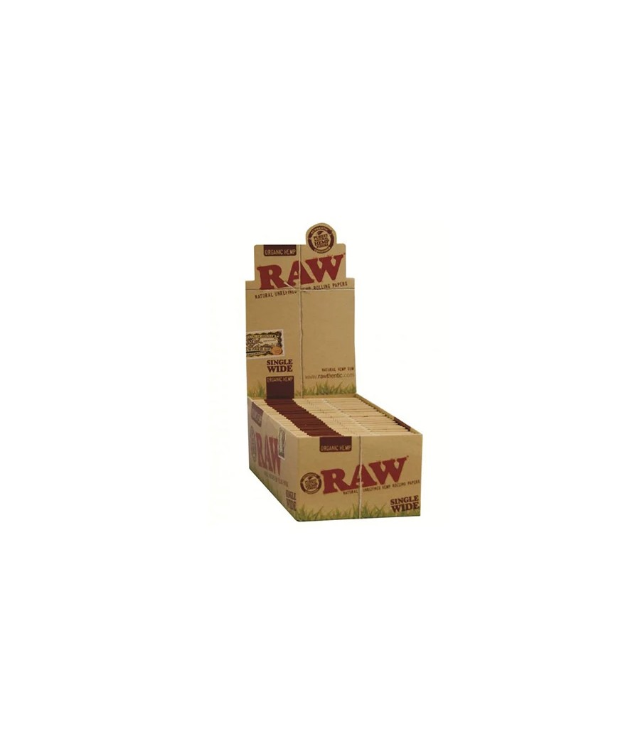 50 Raw Single Wide Organic Hemp Rolling Papers