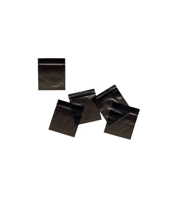 Zipper Branded 50mm x 50mm Black Baggies