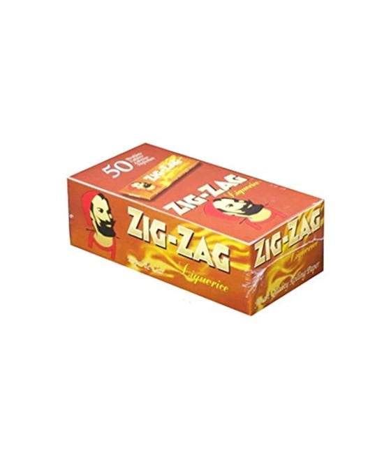 50 Zig-Zag Liquorice Regular Size Rolling Papers
