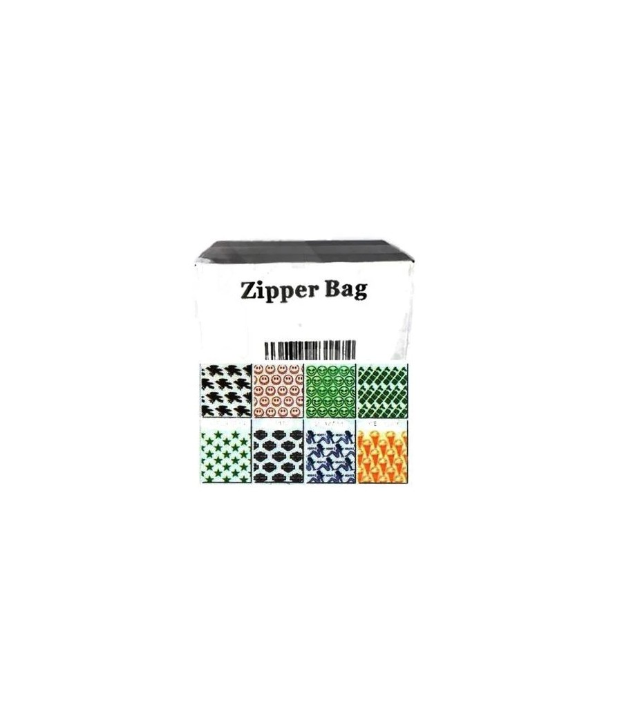 Zipper Branded  40mm x 40mm Brown Ice Cream Bags