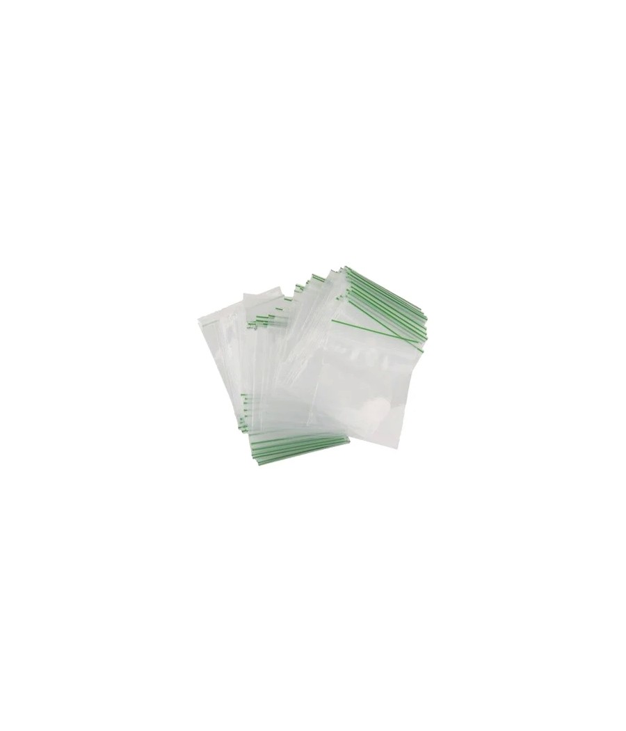Zipper Branded 40mm x 40mm Clear Bags