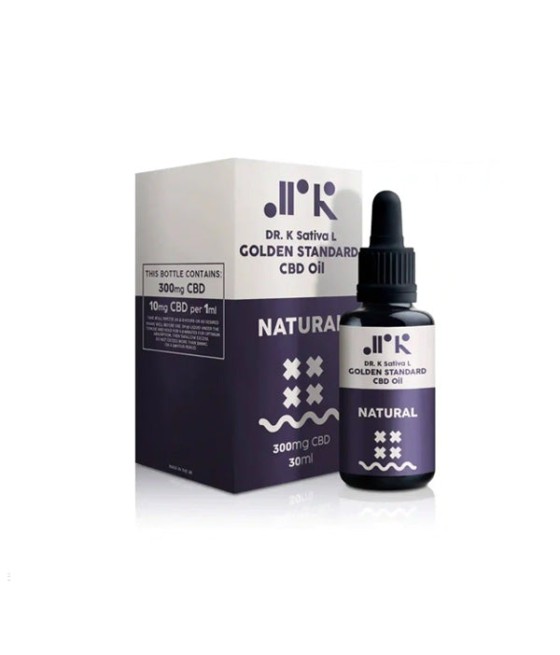 Buy Natural Golden Standard 300mg CBD Oil - 30ml | Dr K CBD