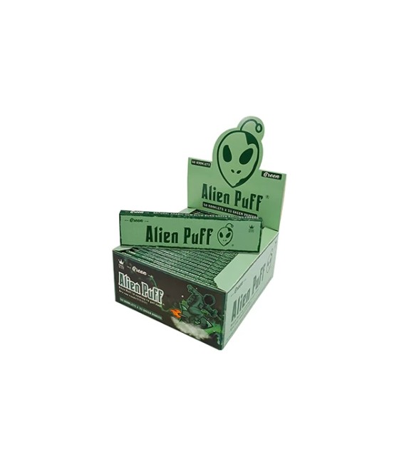 Alien Puff Kingsize Green Papers 50 Booklets (HP2120-AP)