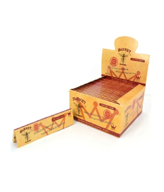 50 Hornet Brown King Size Organic Rolling Papers