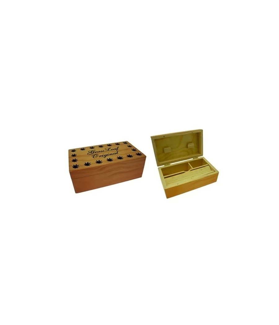 Grass Leaf Original Medium Wooden Storage Box