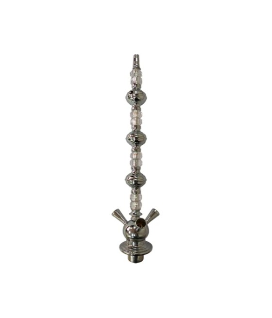 Large Glass Metal Shisha Stem - Assorted Colours