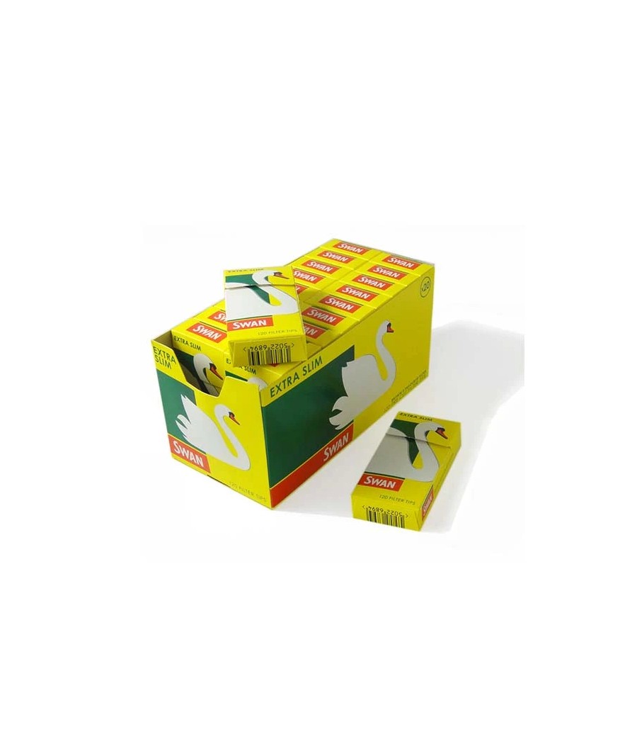 20 Swan Extra Slim PreCut Filter Tips