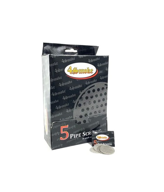 4Smoke Silver Pipe Screen 20mm