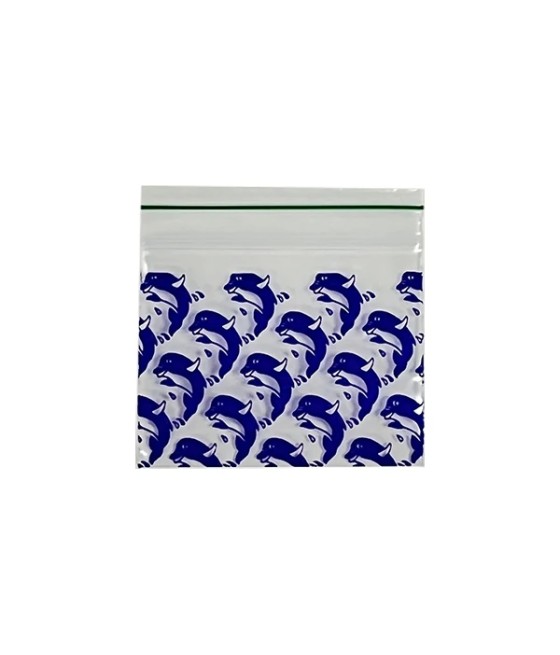 Zipper Branded 2 x 2A Purple Dolphin Bags