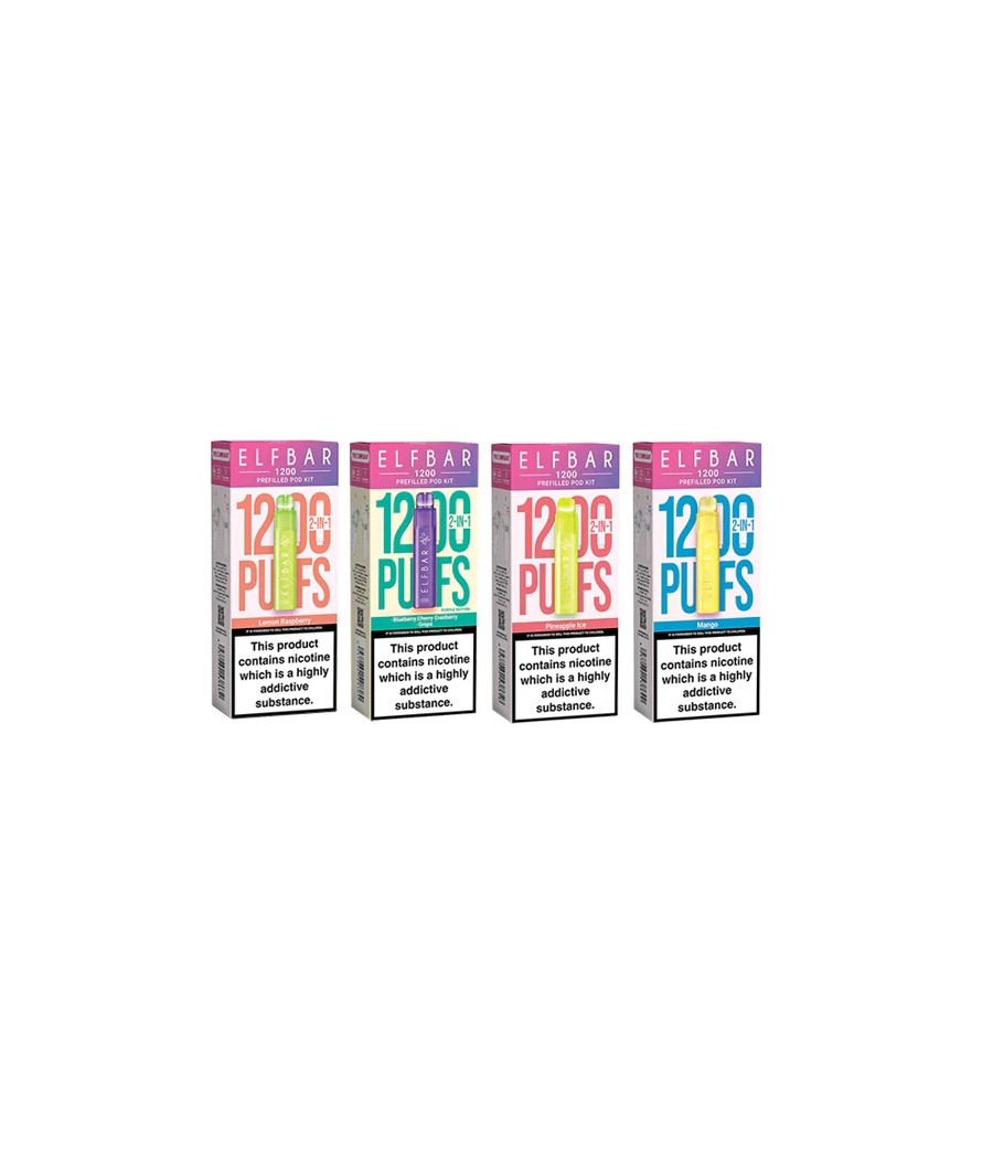 20mg ELF Bar 1200 Prefilled Pod Kit 1200 Puffs