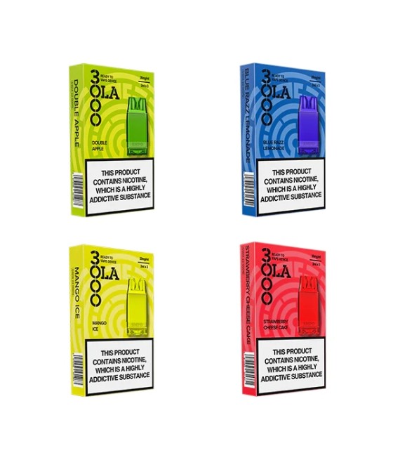 20mg SMPO Ola 3000 Prefilled Pods 2ml 1800 Puffs - 3 Pcs
