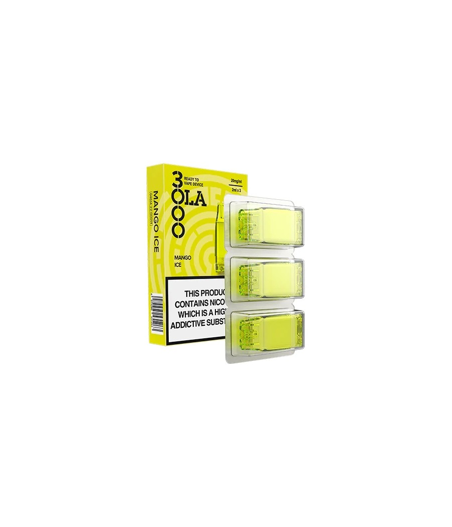 20mg SMPO Ola 3000 Prefilled Pods 2ml 1800 Puffs - 3 Pcs