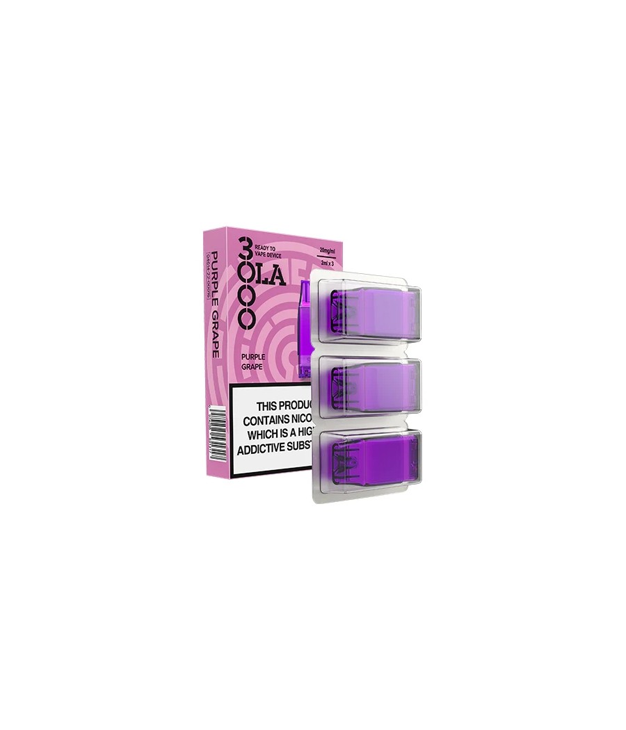 20mg SMPO Ola 3000 Prefilled Pods 2ml 1800 Puffs - 3 Pcs