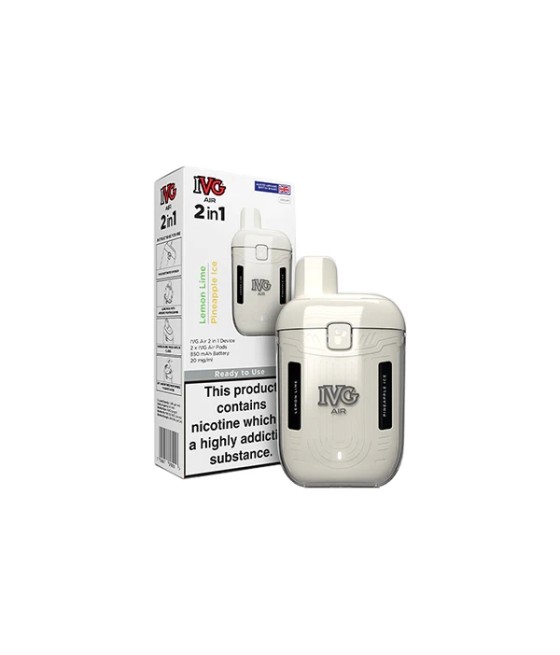 20mg I VG Air 2 in 1 Disposable Rechargeable Pod Vape Kit 1200 Puffs