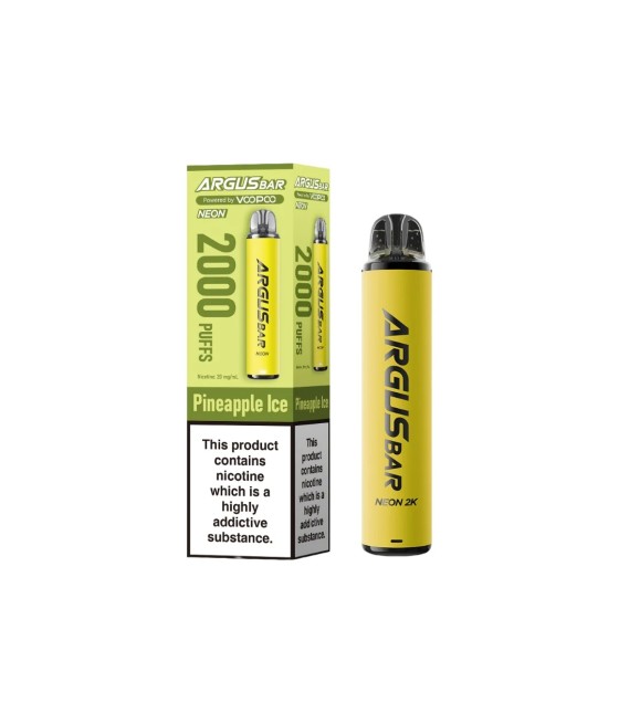 20mg Voopoo Argus Bar Neon 2K Prefilled Pod Vape Kit