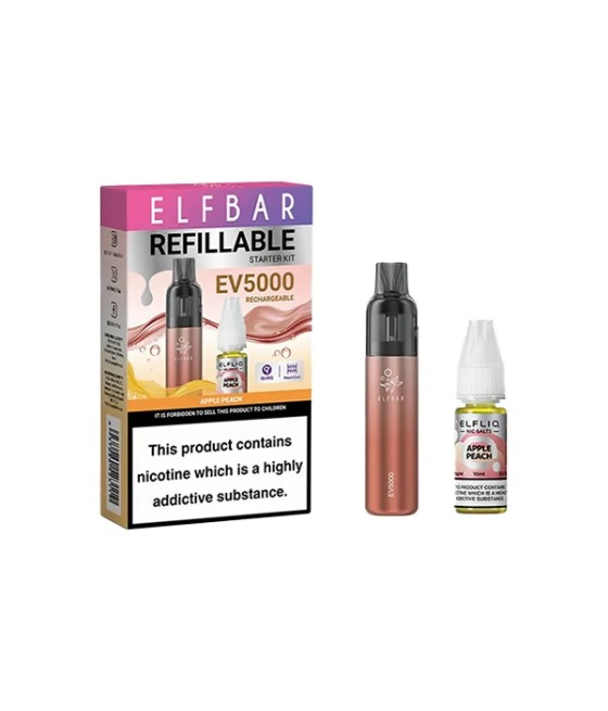 Elf Bar EV5000 Disposable Pod Kit + 20mg ElfLiq Salt