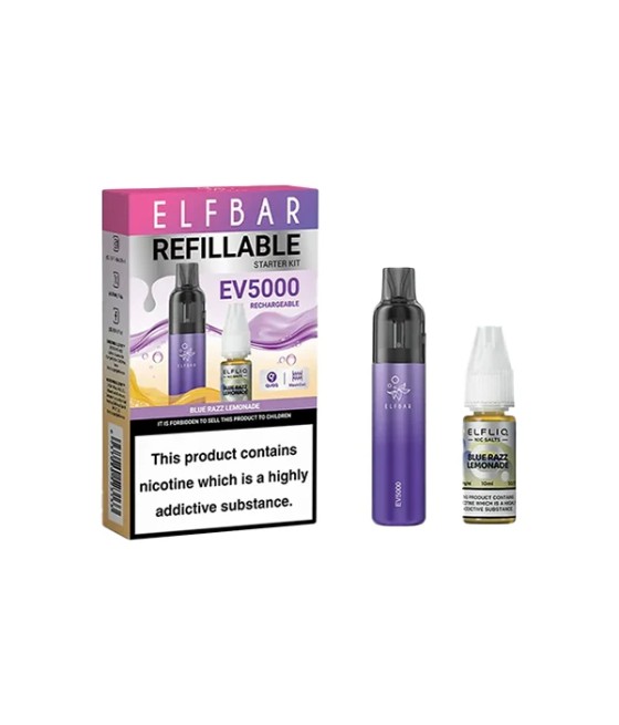 Elf Bar EV5000 Disposable Pod Kit + 20mg ElfLiq Salt