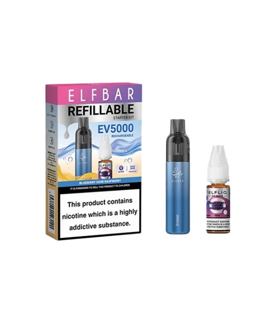 Elf Bar EV5000 Disposable Pod Kit + 20mg ElfLiq Salt