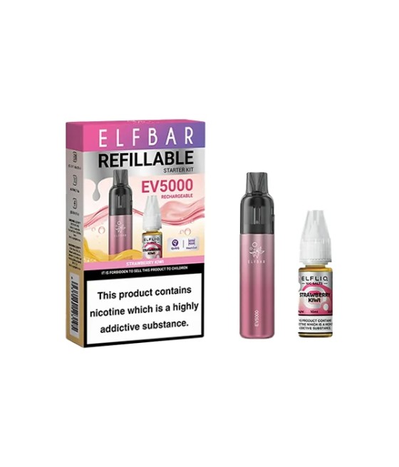 Elf Bar EV5000 Disposable Pod Kit + 20mg ElfLiq Salt