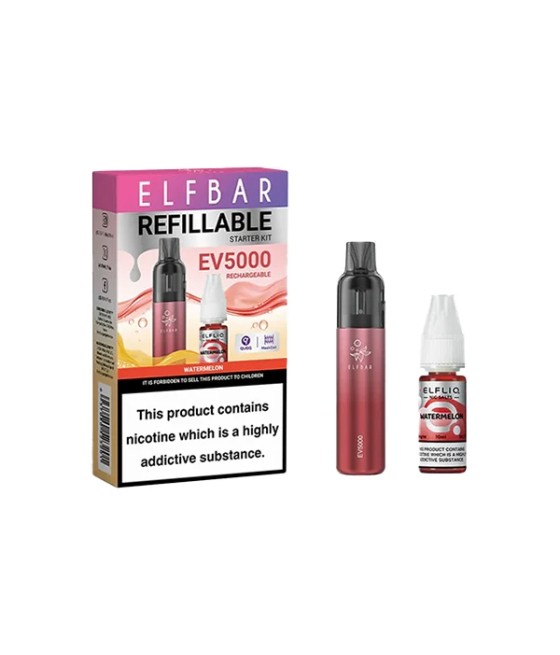 Elf Bar EV5000 Disposable Pod Kit + 20mg ElfLiq Salt