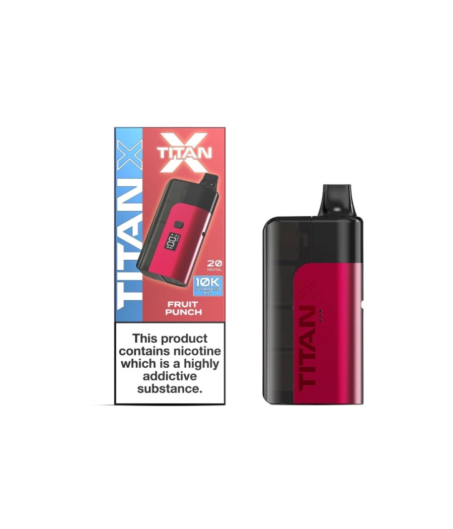 20mg Titan X 10k Puff Prefilled Pod Vape Kit