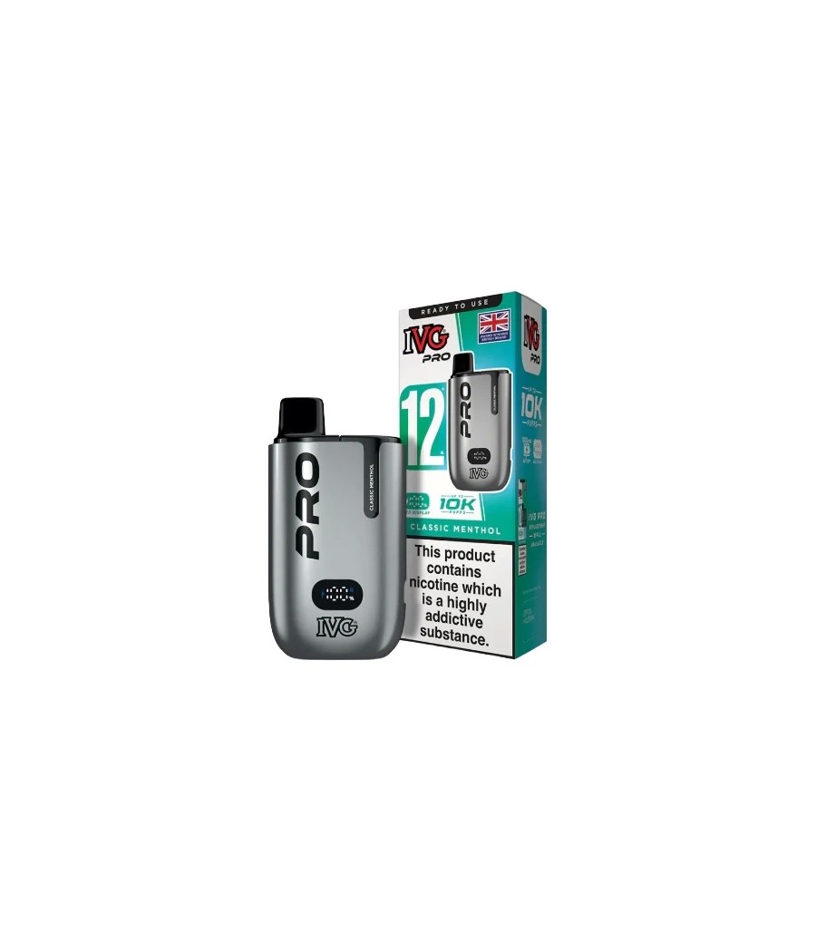 10mg IVG Pro 12 Prefilled Pod Vape Kit 10000 Puffs