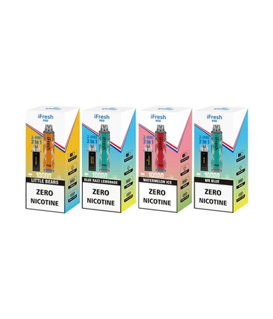 0mg iFresh 10000 Puffs 2in1 Disposable Pod Kit