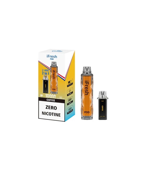 0mg iFresh 10000 Puffs 2in1 Disposable Pod Kit