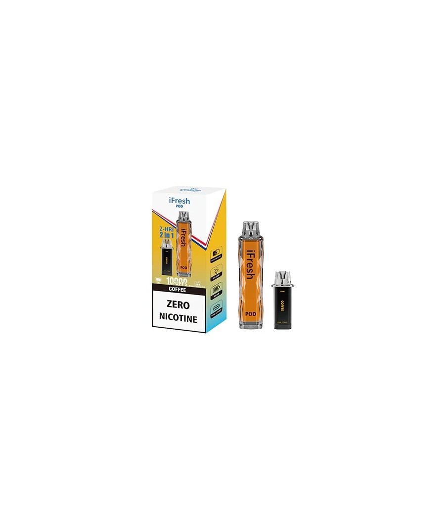 0mg iFresh 10000 Puffs 2in1 Disposable Pod Kit
